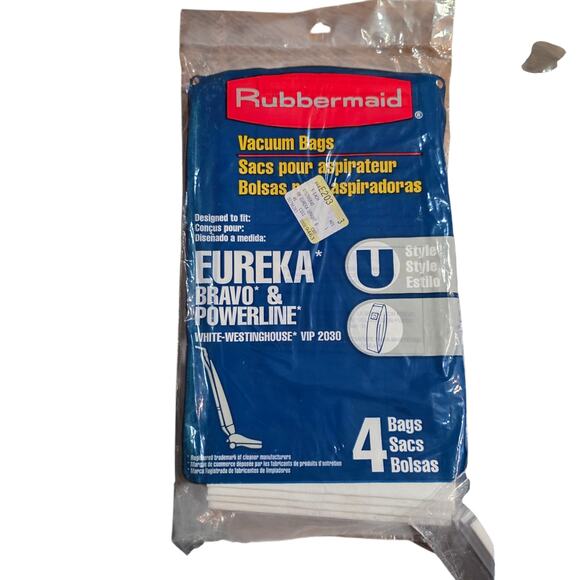Rubbermaid Other - Rubbermaid Eureka Type U Vacuum Bags NOS Lot of 12 Made in USA